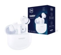 3MK Hardy LifePods Pro ANC Technology Bluetooth 5.3 Wireless Earphones with Microphone Universālas Bezvadu Austiņas - Baltas
