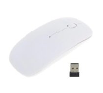 Wireless Optical Mouse 2.4G / 1600 DPI - Balta - Bezvadu datorpele