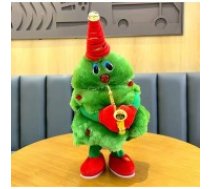 Singing and Dancing Christmas Tree Plush Toy - Dejojoša un Dziedoša Ziemassvētku Eglīte - Plīša rotaļlieta