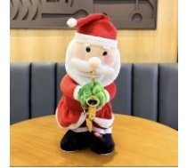 Singing and Dancing Santa Claus Plush Toy - Dejojošs un Dziedošs Ziemassvētku Vecītis - Plīša rotaļlieta