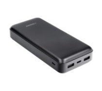 Veger 20000mAh Power Bank 2A with 2x USB output - Melns - Universāla ārējas uzlādes batereja lādētājs-akumulators