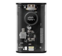 Tactical C4 Explosive 9600mAh Power Bank PD 20W / QC 3.0 with USB / USB-C ports - Melns - Ārējas uzlādes baterija lādētājs-akumulators