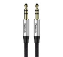 Baseus CAM30-BS1 3.5mm Male to 3.5mm Male Stereo Aux Audio cable (length: 1M) - Melns - audio vads kabelis