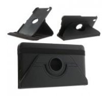 Black 360 Rotation Stand Litchi Leather Case for Samsung Galaxy Tab Pro 8.4 T320 / T325 - sāniski atverams maciņš ar stendu (ādas maks, grāmatiņa, leather book wallet case cover     stand)