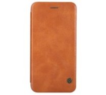 NILLKIN Qin Series Leather Flip Case priekš Apple iPhone 6S Plus / 6 Plus 5.5-inch w/ Card Slot - Brūns - sāniski atverams maciņš (ādas maks, grāmatiņa, leather book     wallet case cover)