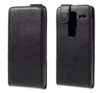 Magnetic Vertical Flip Leather Case Cover for LG Zero H650E - Black - vertikāli atverams maciņš (ādas telefona maks, leather book vertical flip case cover)