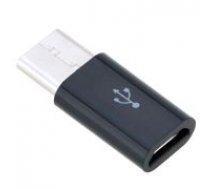 Forever USB Type C to Micro USB 2.0 Converter Adapter - Black - adapteris