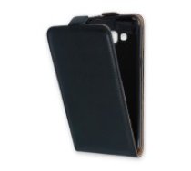 Flip Case Slim Flexi Fresh priekš Huawei P8 Lite - Melns - vertikāli atverams maciņš (ādas telefona maks, leather book vertical flip case cover)