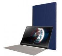 PU Leather Stand Case for Lenovo Yoga Tab 3 10.1 X50F / X50L - Dark Blue - sāniski atverams maciņš ar stendu (ādas maks, grāmatiņa, leather book wallet case cover stand)