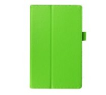 Litchi Grain Protective Leather Case for Lenovo Tab 2 A8-50 / Tab 3 A8-50 / TB3-850M - Green - sāniski atverams maciņš ar stendu (ādas maks, grāmatiņa, leather book wallet case cover stand)