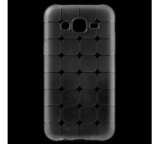 GreenGo Cube Back Case priekš Samsung Galaxy J1 J100 - Caurspīdīgs - super plāns silikona aizmugures apvalks (bampers, vāciņš, ultra slim TPU silicone case cover,     bumper)