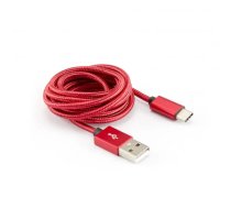 Sbox USB->Type-C M/M 1.5m CTYPE-1.5R Strawberry Red