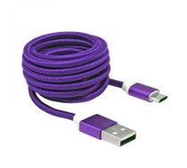 Sbox USB->Micro USB M/M 1m USB-10315U plum purple