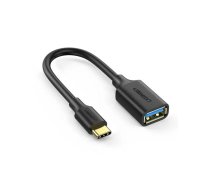 Ugreen 30701 USB kabelis USB 3.2 Gen 1 (3.1 Gen 1) 0,15 m USB C uz USB A Melns