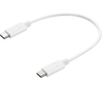 Sandberg 136-30 USB-C to USB-C Charge Cable White, 0.2M