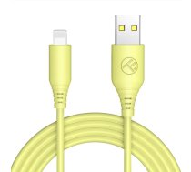 Tellur Silicone USB to Lightning Cable 3A 1m Yellow