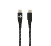 Tellur Green Data cable Type-C to Type-C 3A PD60W 1m nylon black