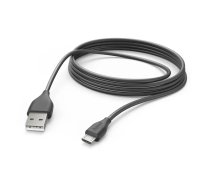 Hama 00201588 Charging Cable, USB-A - Micro-USB 3m black