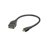 Hama 00173892 USB 2.0 Adapter Cable, OTG micro B plug - A socket 15cm black
