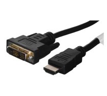 Lanberg CA-HDDV-10CC-0018-BK video kabelis adapteris 1,8 m HDMI Type A (Standarta) DVI-D Melns