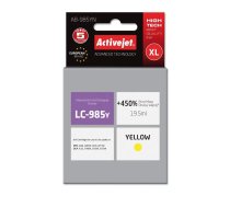 Activejet AB-985YN tintes (aizvietošanai Brother LC985Y; Supreme; 19,5 ml; dzeltena)