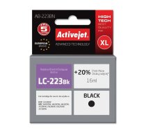 Activejet AB-223BN Tintes kasetne – Aizvieto Brother LC223BK, Supreme sērija, 16 ml, Melna