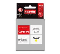 Activejet ACC-581YNX Tintes kasetne (Aizvieto Canon CLI-581XLY; Supreme sērija; 11,70 ml; Dzeltens)
