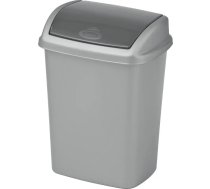 Dominik 10L Sudraba atkritumu urna - 20x25x36cm