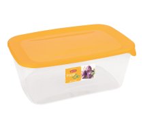 Fresh&Go Dzeltens taisnstūra pārtikas trauks 3L