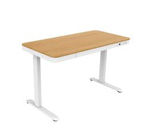 Tuckano Elektriska regulējama galda virsma ET119W-C, balta/ozols