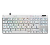 Logitech G PRO X TKL Rapid spēļu USB QWERTY US International balta tastatūra