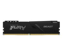 Kingston Technology FURY Beast 8GB 3200MT/s DDR4 CL16 DIMM Melns