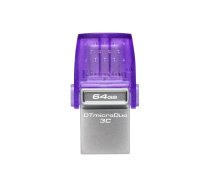 Kingston Technology DataTraveler 64GB microDuo 3C 200MB/s dual USB-A + USB-C