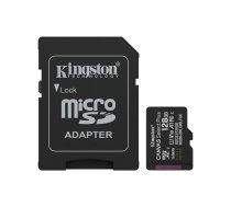 Kingston Technology 128GB microSDXC Canvas Select Plus Gen3 150MB/s A1 karte + adapteris