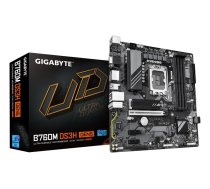 GIGABYTE B760M DS3H GEN5 Mātesplate - Atbalsta Intel Core 14. paaudzes procesorus, 6+2+1 fāzes digitālais VRM, līdz 5600MHz DDR5, 2xPCIe 4.0 M.2, 2.5GbE LAN, USB 3.2 Gen2