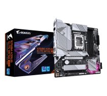 GIGABYTE B760M AORUS ELITE WIFI6E GEN5 Mātesplate - Atbalsta 14. paaudzes Intel Core procesorus, 12+1+1 fāzes VRM, līdz 5600MHz DDR5, 2xPCIe 4.0 M.2, Wi-Fi 6E, 2.5 GbE LAN, USB 3.2 Gen 2x2