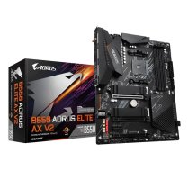 GIGABYTE B550 AORUS ELITE AX V2 Mātesplate - AMD Ryzen 5000 procesoriem, 12+2 fāzes VRM, līdz 4733MHz DDR4, 1x PCIe 4.0 + 1x PCIe 3.0 M.2, Wi-Fi 6E, 2.5GbE LAN, USB 3.2 Gen 2 - PLYGIGAM40050 - 4719...