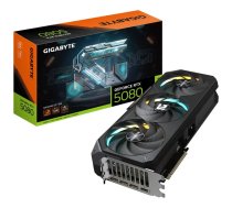 GIGABYTE GeForce RTX 5080 GAMING OC 16G Grafikas karte - 16GB GDDR7, 256bit, PCI-E 5.0, 2730MHz kodola pulkstenis, 3 x DisplayPort, 1 x HDMI, GV-N5080GAMING OC-16GD - VGAGIGNVD0776 - 4719331355494