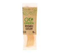 Ilgtspējīgas Go Green karotes komplekts 10 gab. - 0,07 kg