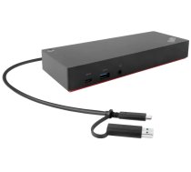Lenovo 40AF0135EU klēpjdatora doks/portu paplašinātājs, ar vadu, melns