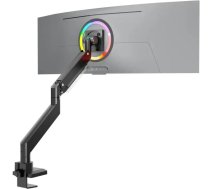 ONKRON G130-B Rotējošais un slīdošais galda stiprinājums 17'-57' monitoriem, maksimāli 27 kg, ar rotāciju, melns