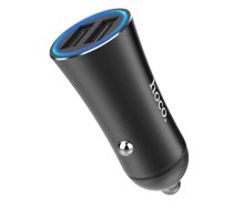 HOCO Z30 USB auto lādētājs 12/24V 2.4A, melns