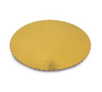 Zelta krāsas papīra kūkas pamatnes komplekts, 2 gab., vieglai cepšanai, Ø32cm
