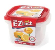 Pārtikas uzglabāšanas trauku komplekts, 2 gab., E.Z Lock 970ml / Kvadrāts