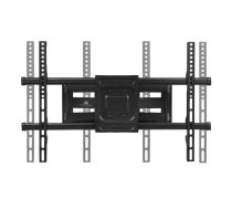 Maclean TV stiprinājums, maksimālais VESA 600x400, 32-85", 60kg, horizontālas un vertikālas leņķa regulēšana, profila dziļums 65-390mm, melns, MC-789