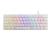 Baltā Haizivis GK-006211 Nagamaki Mehāniskā Tastatūra ar Baltiem un Sarkaniem Slēdžiem