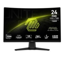MSI MAG 242C datora monitors 59,9 cm (23,6") 1920 x 1080 pikseļu Full HD LCD Melns - MONMISGAM0083 - 4711377271110