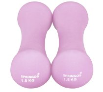 Neoprēna hanteles Springos FA1039 2 x1,5kg