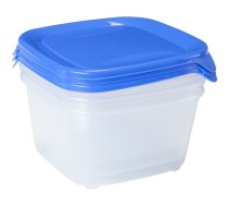 Fresh & Go Blue Pārtikas Konteineru Komplekts 3 gab. - Kvadrāts, 3x1.2L