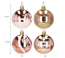 Ziemassvētku eglīšu rotājums Springos CA0867 6cm 24gab